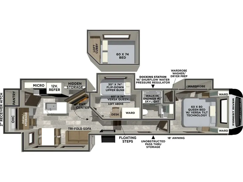2026 Forest River Impression 315MB floorplan
