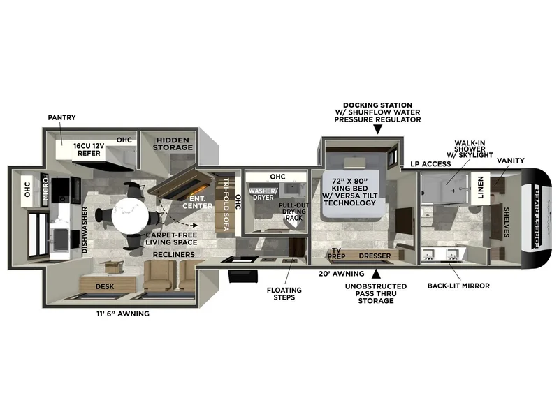 2026 Forest River Impression 360MYR floorplan