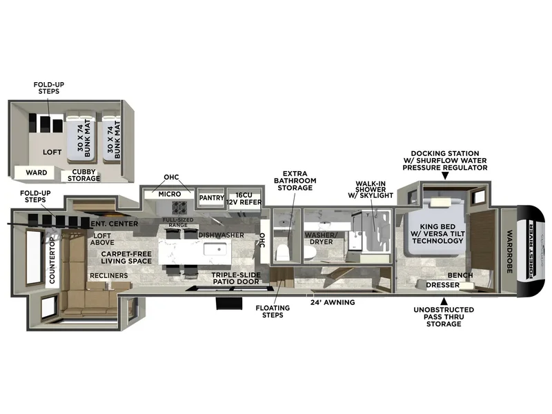 2026 Forest River Impression 44STAY floorplan