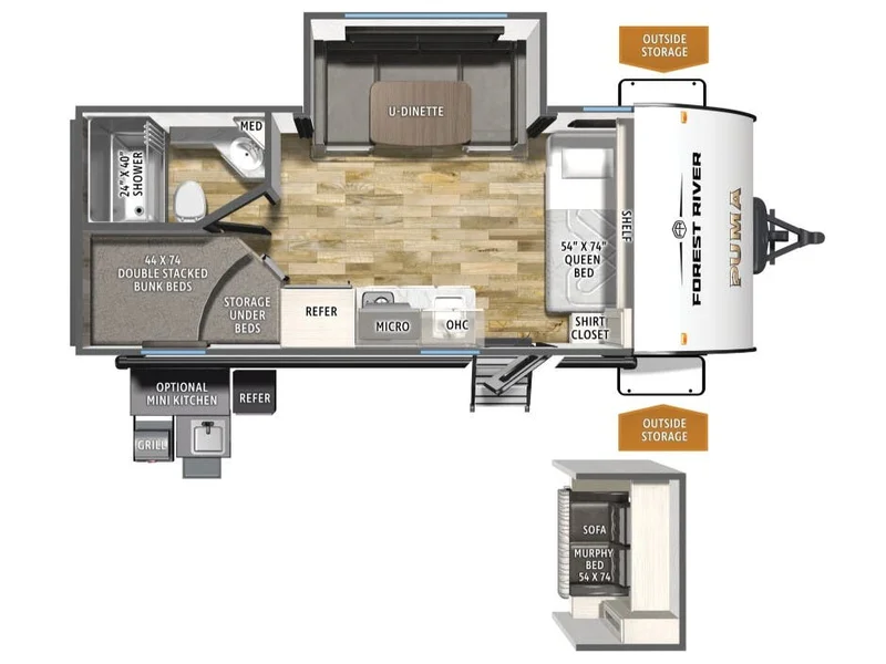 2027 Forest River Puma Camp Edition 18BHCE floorplan