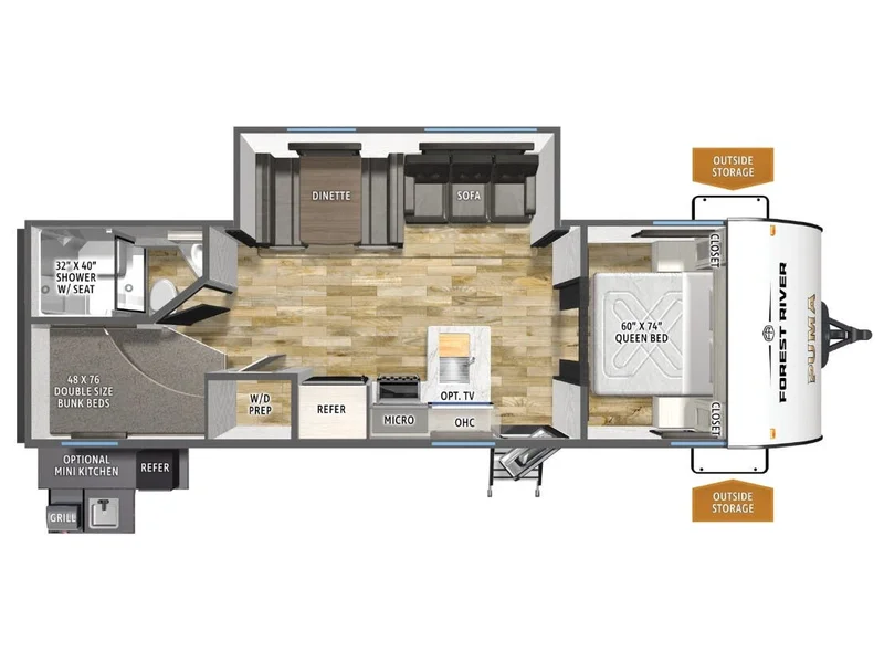 2026 Forest River Puma Camp Edition 283BHCE floorplan