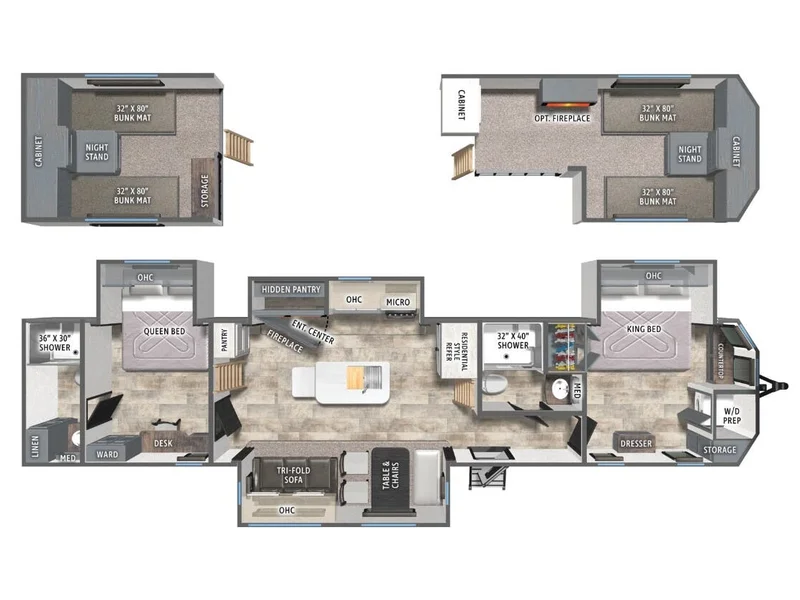 2026 Forest River Puma Vista 421LFT floorplan
