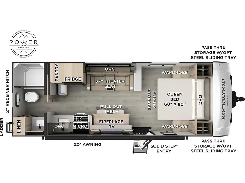 2026 Forest River ROCKWOOD MINI 2524FBT floorplan