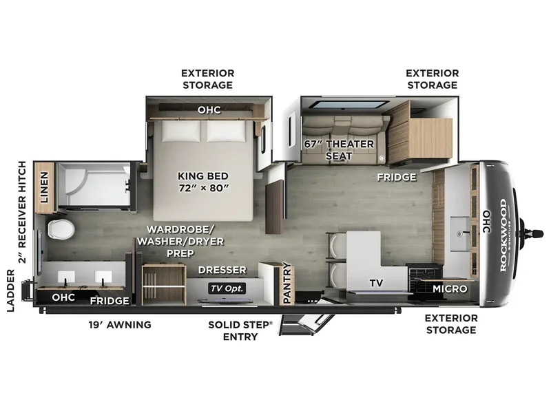 2026 Forest River ROCKWOOD SIGNATURE 8263MRB floorplan