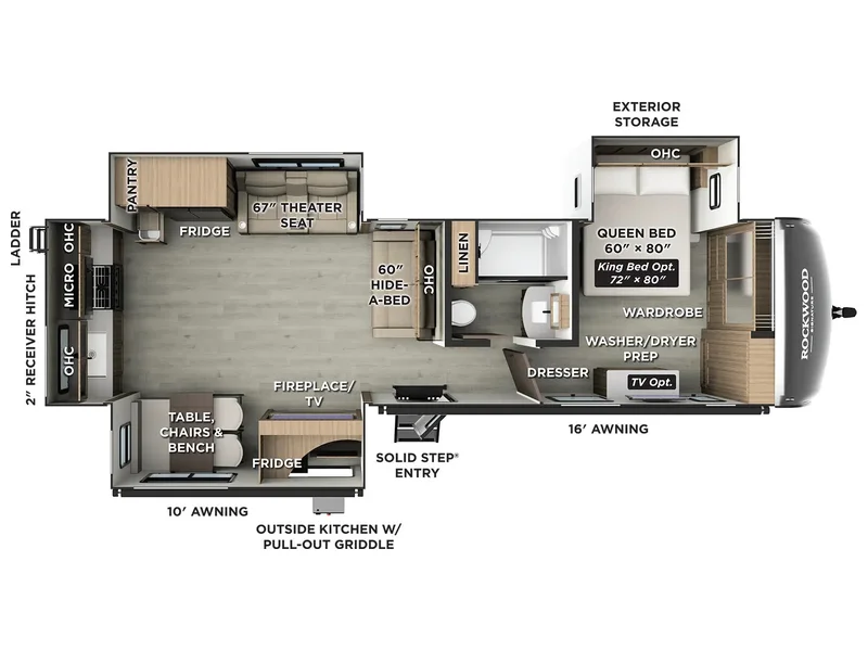 2026 Forest River ROCKWOOD SIGNATURE 8332SB floorplan