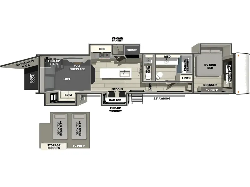 2026 Forest River VENGEANCE 411STORE floorplan