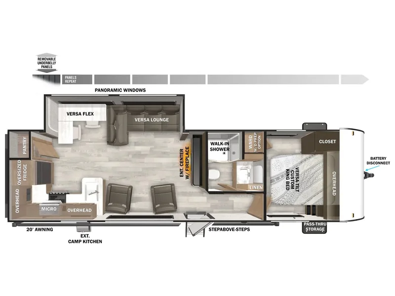 2026 Forest River Salem 27RK floorplan