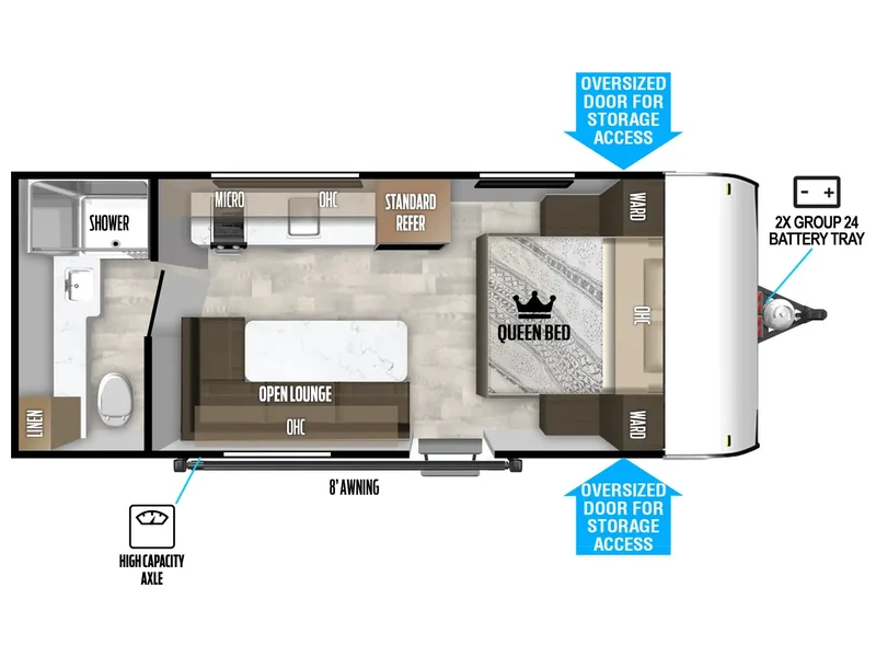 2026 Forest River Salem FSX LE 164FBLE floorplan