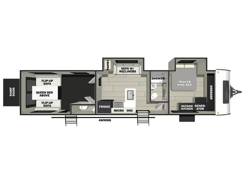 2026 Forest River VENGEANCE 32L132 floorplan