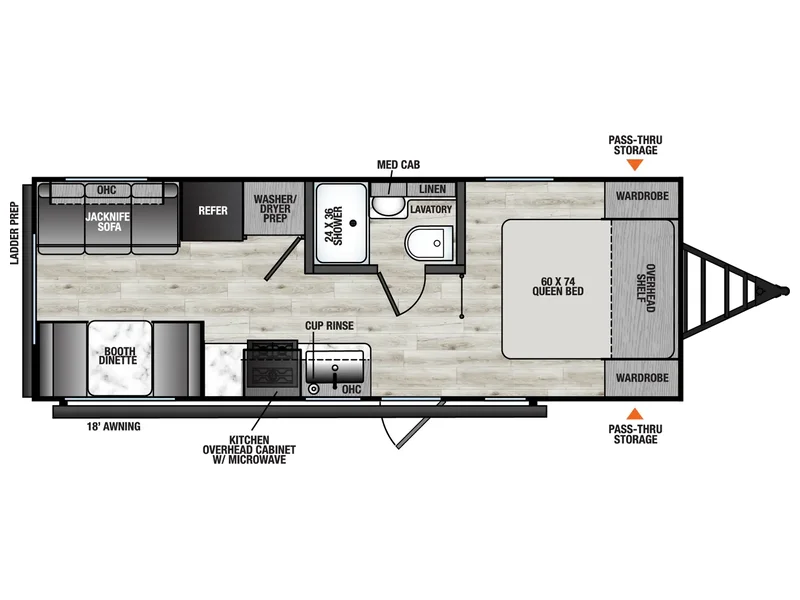 2027 Forest River Viking 5K Series 242MK floorplan