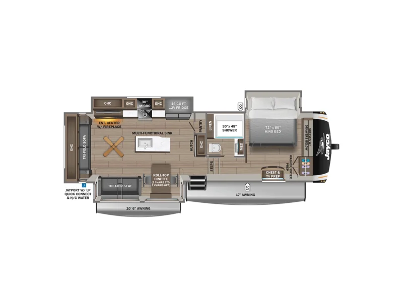 2026 Jayco EAGLE 321RSTS floorplan
