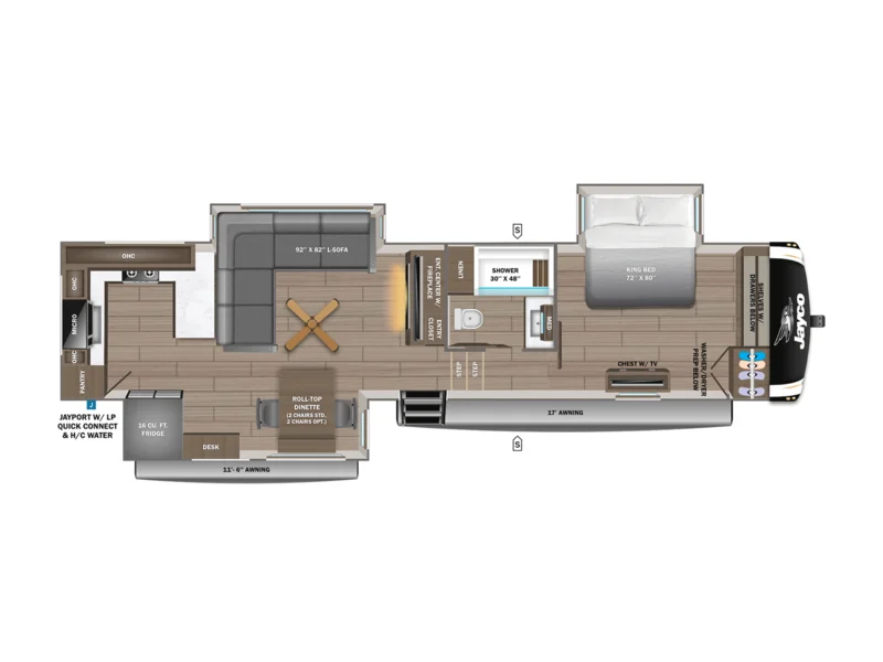 2026 Jayco EAGLE 365UKTS floorplan