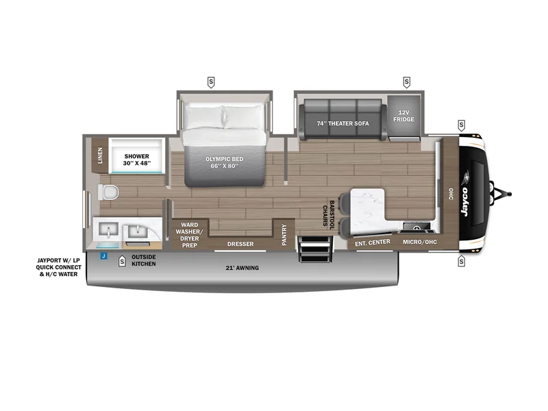 2026 Jayco EAGLE HT 265FKDS floorplan