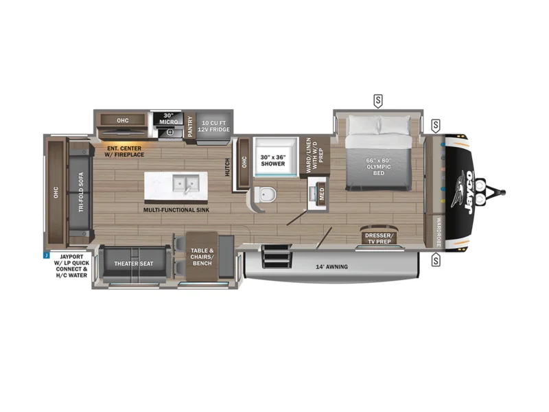 2026 Jayco EAGLE HT 294CKBS floorplan
