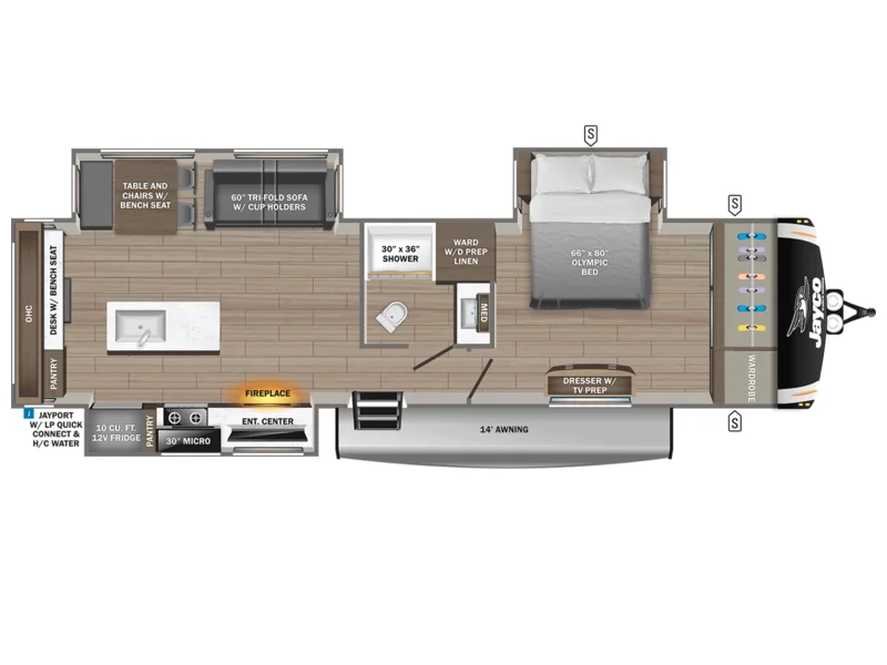 2026 Jayco EAGLE HT 320MKTS floorplan