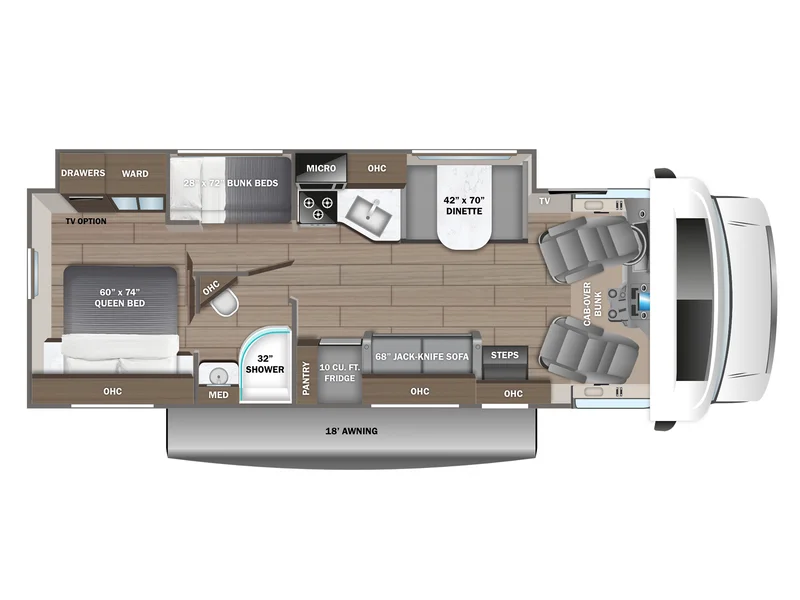 2026 Jayco Greyhawk 31F floorplan