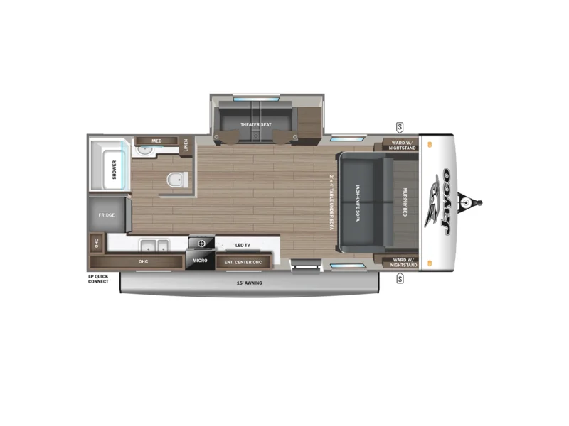 2026 Jayco JAY FEATHER 19MRK floorplan