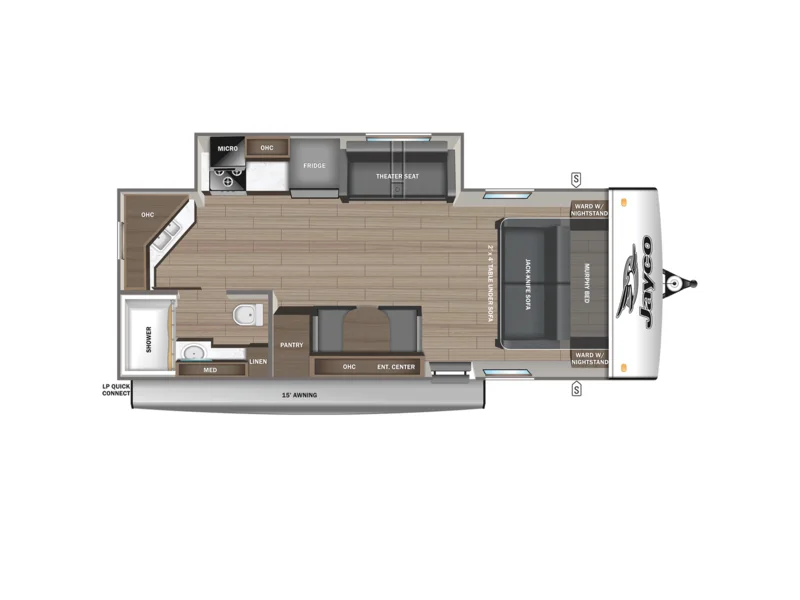 2026 Jayco JAY FEATHER 21MML floorplan