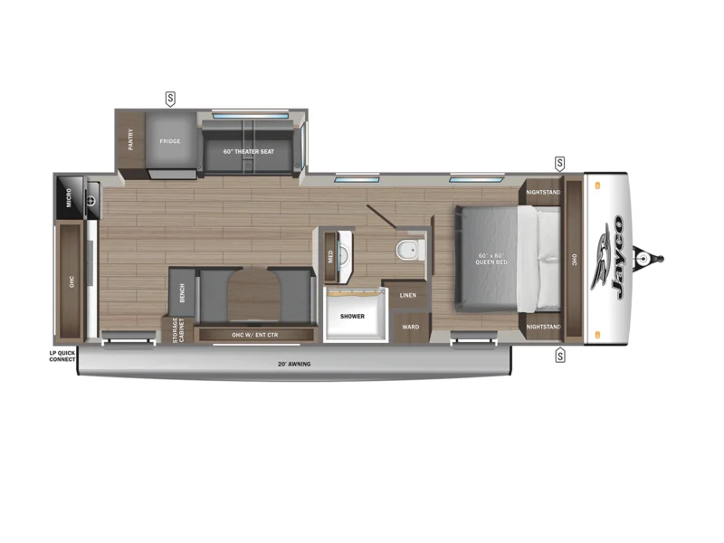 2026 Jayco Jay-Feather 23RK floorplan