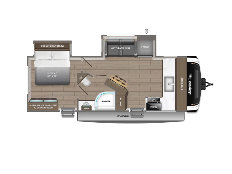 2026 Jayco JAY FEATHER 24FK floorplan