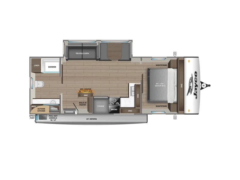2026 Jayco JAY FEATHER 25RB floorplan