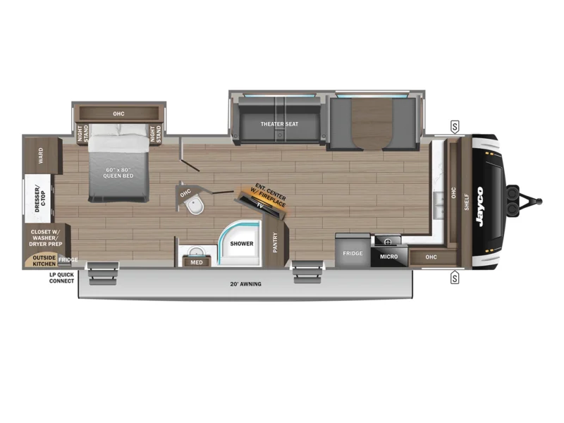 2026 Jayco Jay-Feather 26FK floorplan