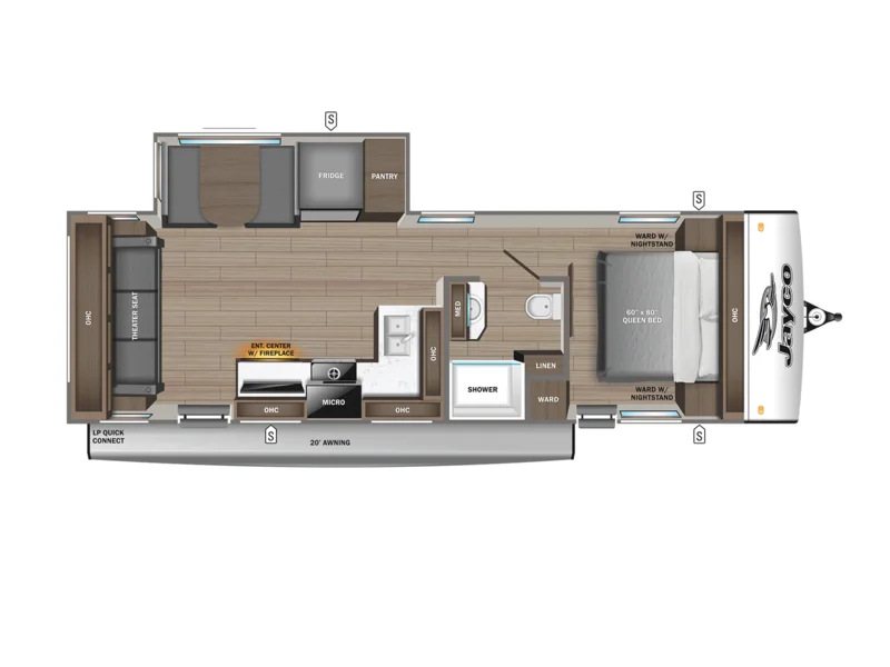 2026 Jayco Jay-Feather 26RL floorplan