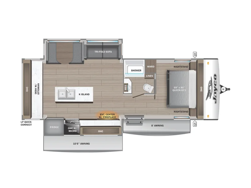 2027 Jayco Jay-Feather 27MK floorplan