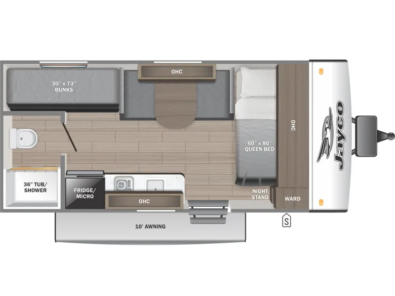 2026 Jayco JAY FEATHER AIR 17BHSL floorplan