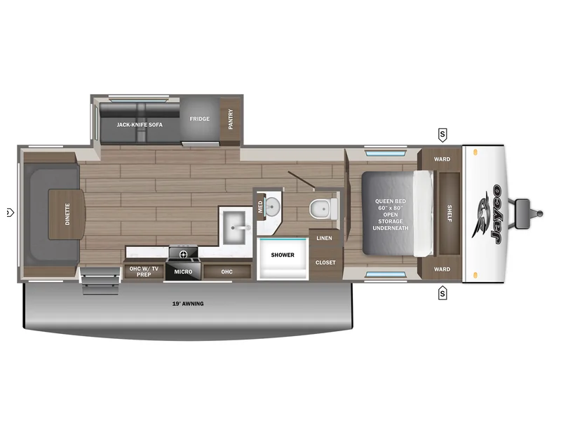 2026 Jayco Jay-Feather SL 25RLSL floorplan