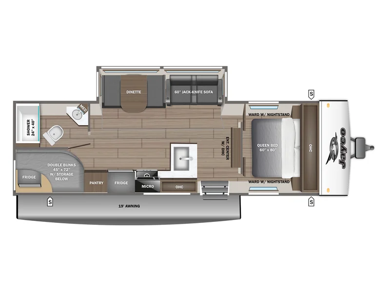 2026 Jayco Jay-Feather SL 26BHSL floorplan