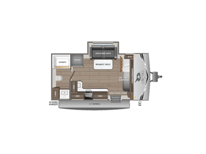 2026 Jayco Jay-Flight SLX Baja 160LKW floorplan