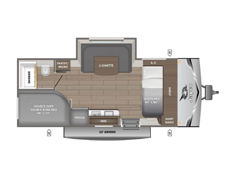2026 Jayco JAY FLIGHT SLX 178DBS floorplan