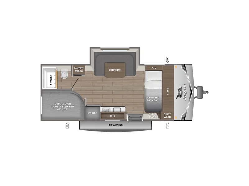 2026 Jayco Jay-Fligh SLX Sport 178DBSW floorplan