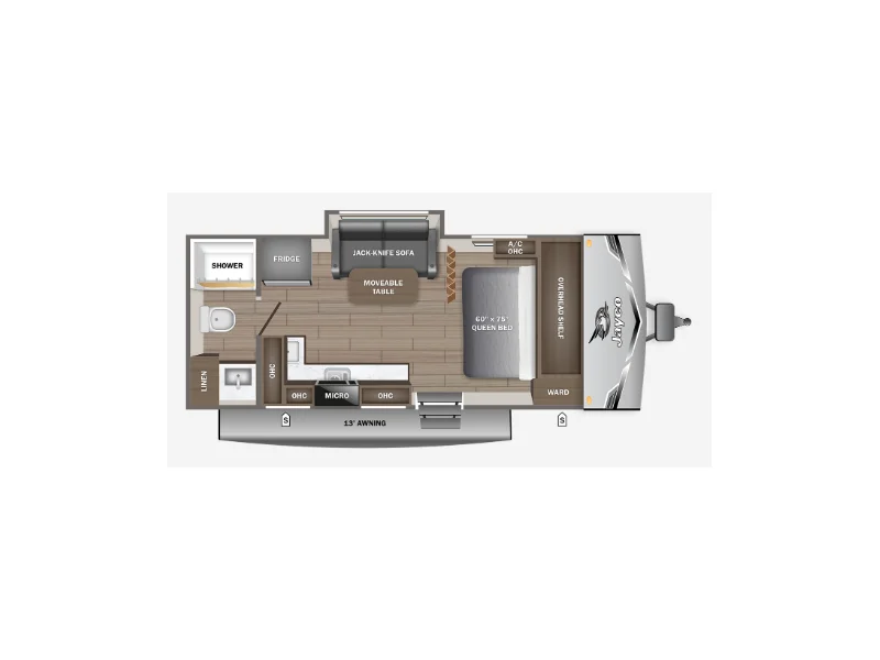 2026 Jayco Jay-Flight SLX 180LKW floorplan