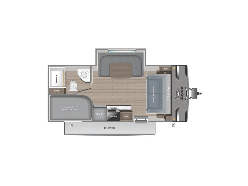 2027 Jayco Jay-Flight 197MBW floorplan