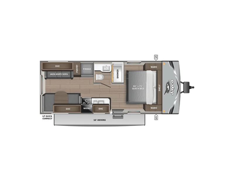2026 Jayco Jay-Flight SLX 210QBW floorplan