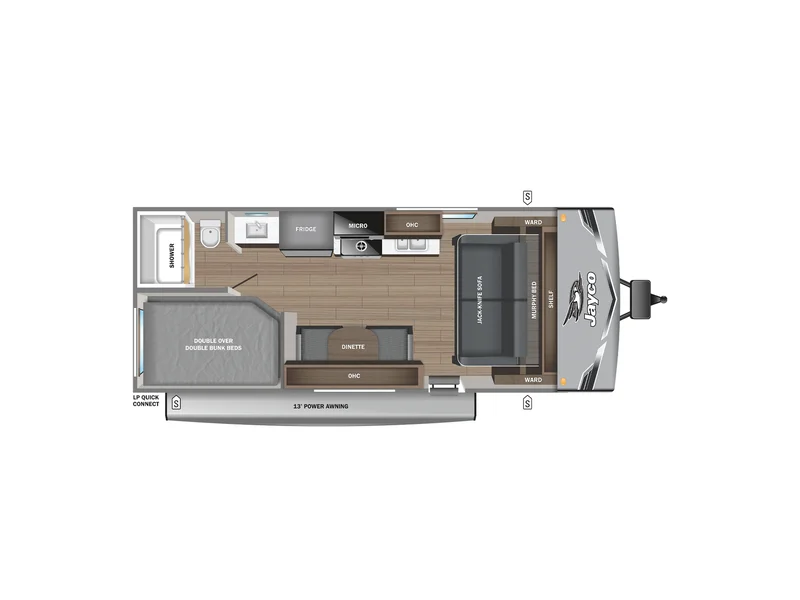 2026 Jayco Jay-Flight SLX 211MBW floorplan