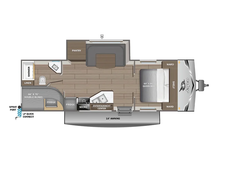 2026 Jayco Jay-Flight SLX 245BHSW floorplan