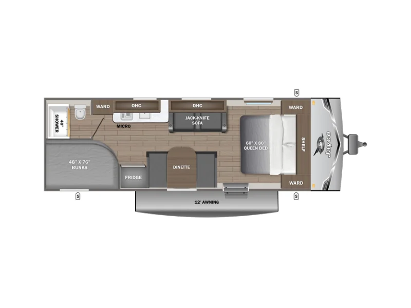 2026 Jayco JAY FLIGHT SLX 250BH floorplan