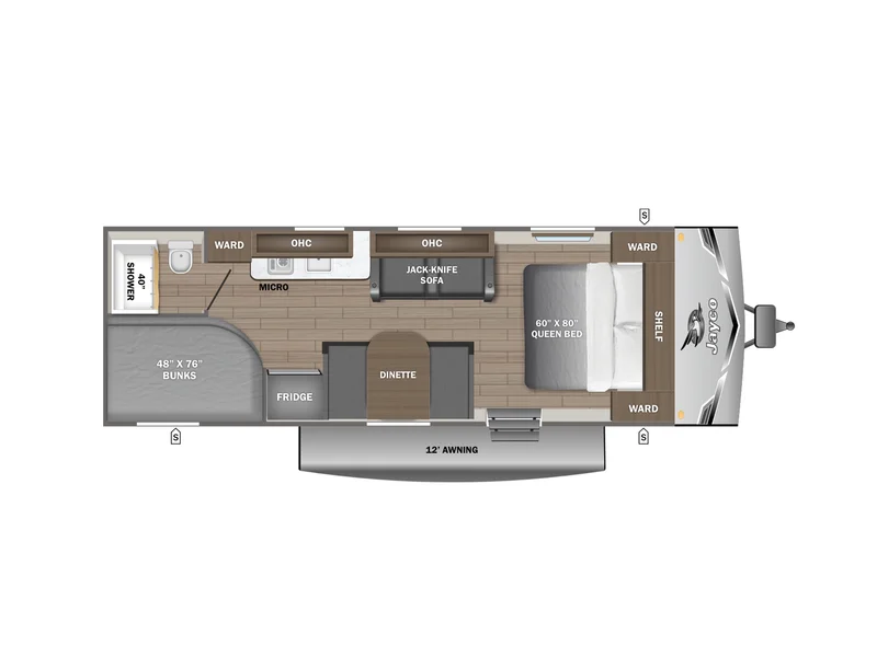 2026 Jayco Jay-Flight SLX Sport 250BHW floorplan
