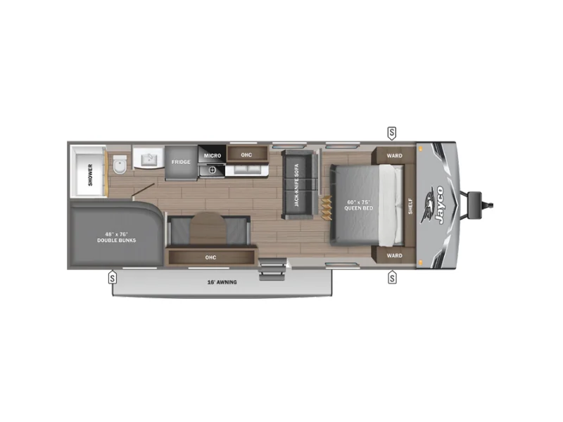 2027 Jayco JAY FLIGHT SLX 260BH floorplan