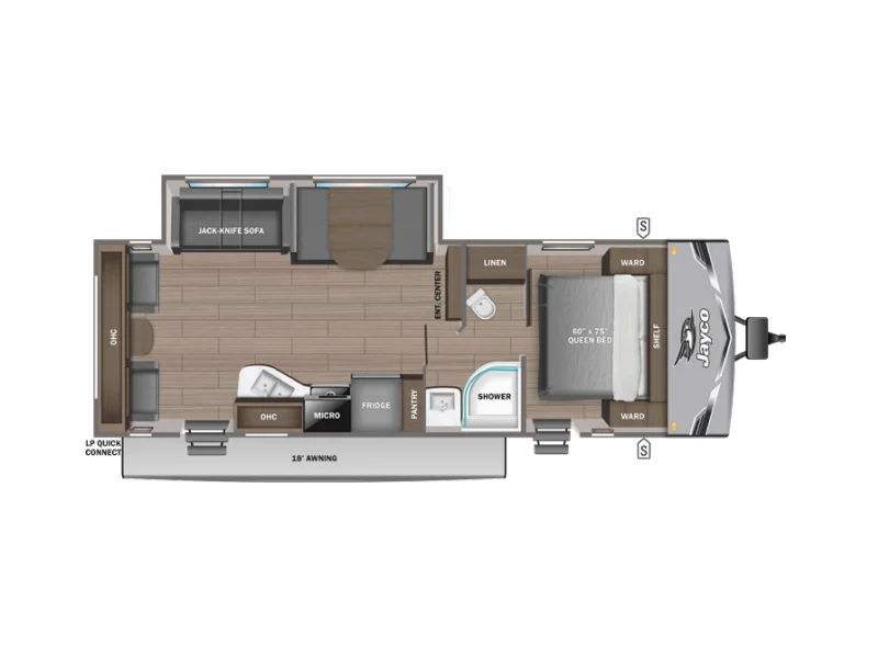 2026 Jayco JAY FLIGHT SLX 262RLS floorplan
