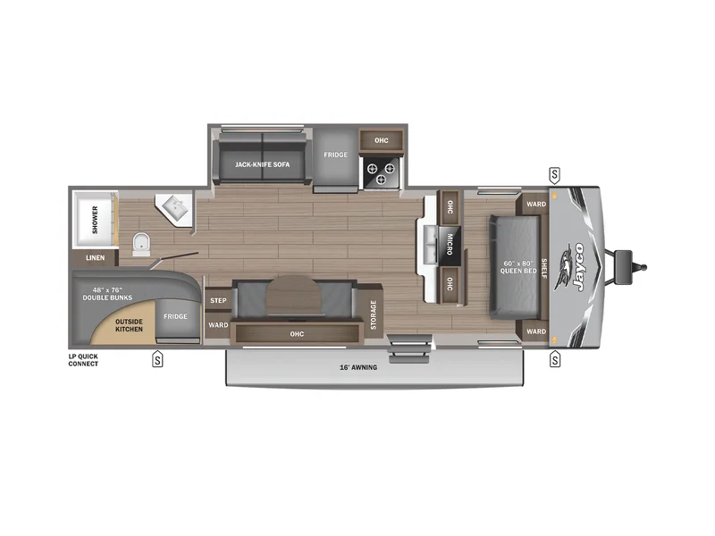 2026 Jayco Jay-Flight SLX 265BHSW floorplan