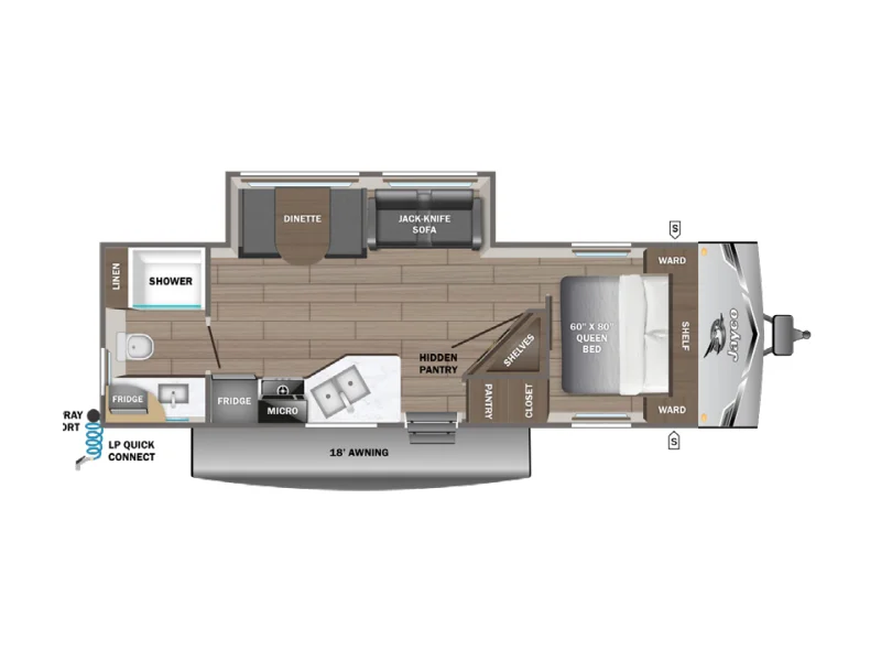 2027 Jayco JAY FLIGHT SLX 265MWS floorplan