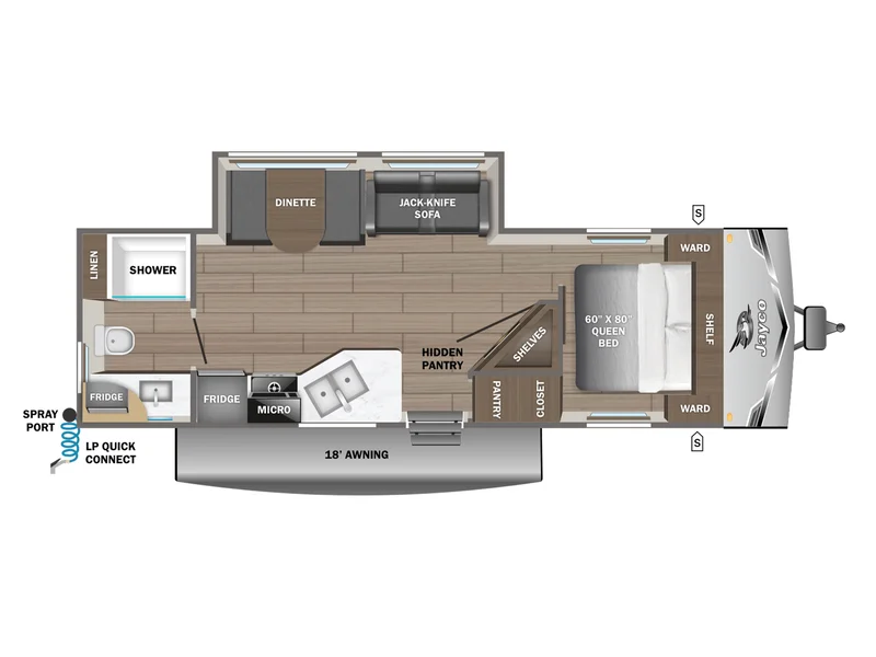 2026 Jayco Jay-Flight SLX 265MWSW floorplan
