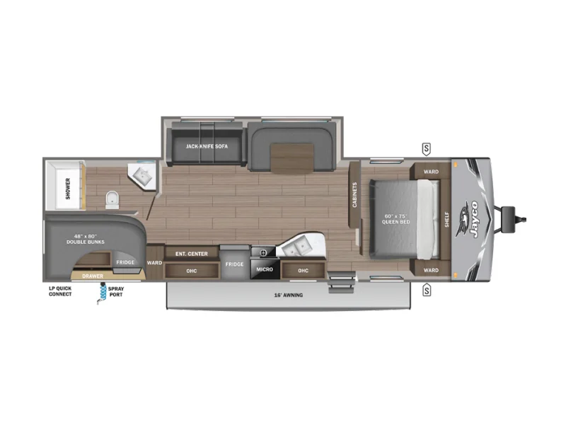 2026 Jayco JAY FLIGHT SLX 284BHS floorplan