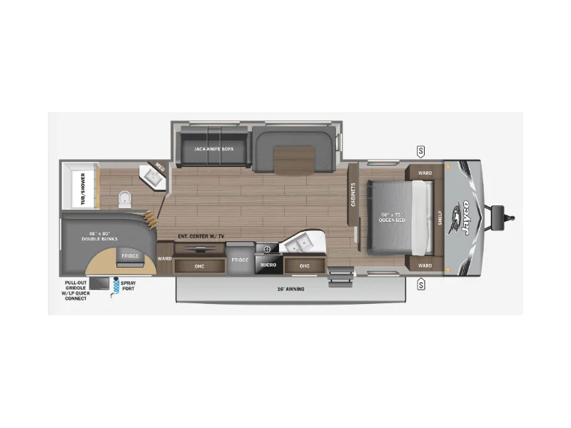 2026 Jayco Jay-Flight SLX 284BHSW floorplan