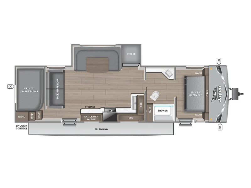 2026 Jayco Jay-Flight SLX 287BHSW floorplan