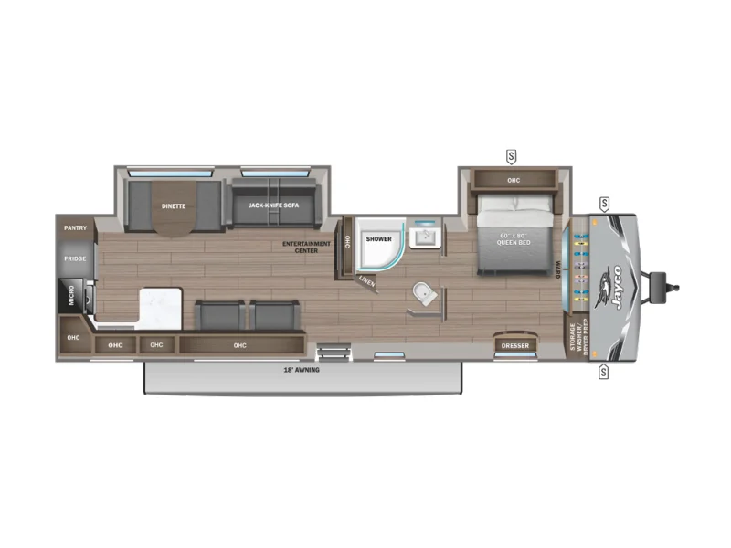 2026 Jayco JAY FLIGHT SLX 290RKS floorplan